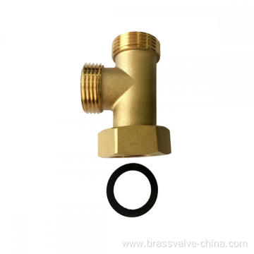 Brass 3 Way Fitting with Union for Floor Heating Brass Manifold System